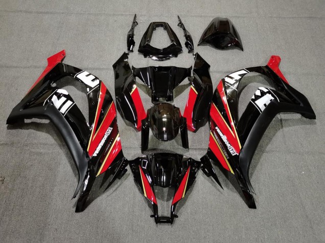 Rojo Negro Blanco Especial 11-15 Kawasaki ZX10R Carenado Rojo Negro Blanco Especial 11-15 Kawasaki ZX10R Carenado