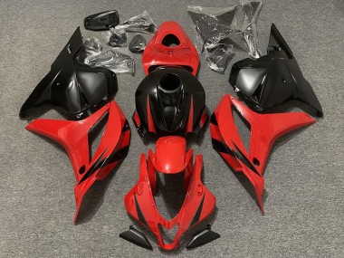 Rojo & Negro Mate 09-12 Honda CBR600RR Carenado