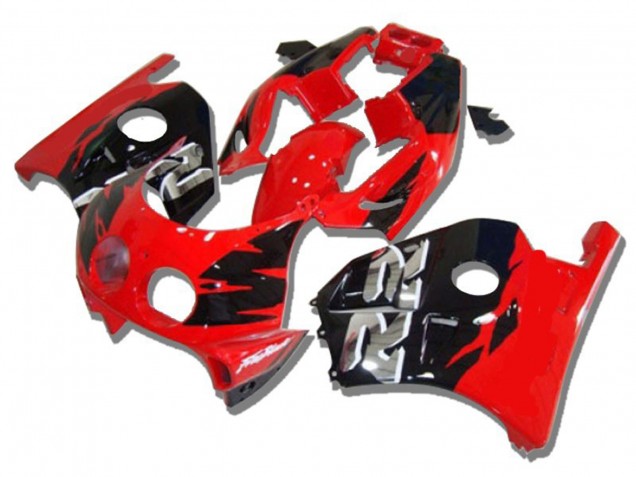 Rojo Negro Plata Rr 90-98 Honda CBR250RR Carenado Rojo Negro Plata Rr 90-98 Honda CBR250RR Carenado