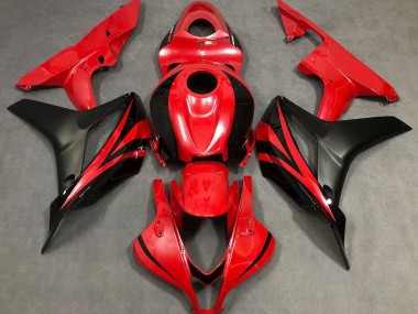 Rojo Perla & Negro 07-08 Honda CBR600RR Carenado
