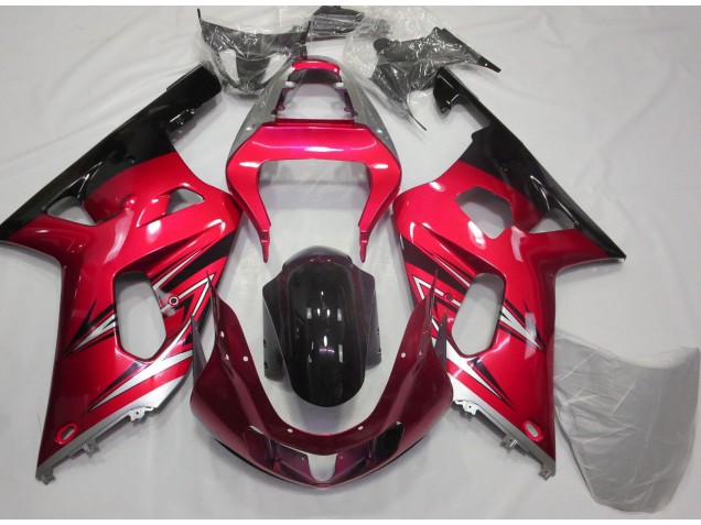 Rojo & Plata 01-03 Suzuki GSXR 600-750 Carenado Rojo & Plata 01-03 Suzuki GSXR 600-750 Carenado