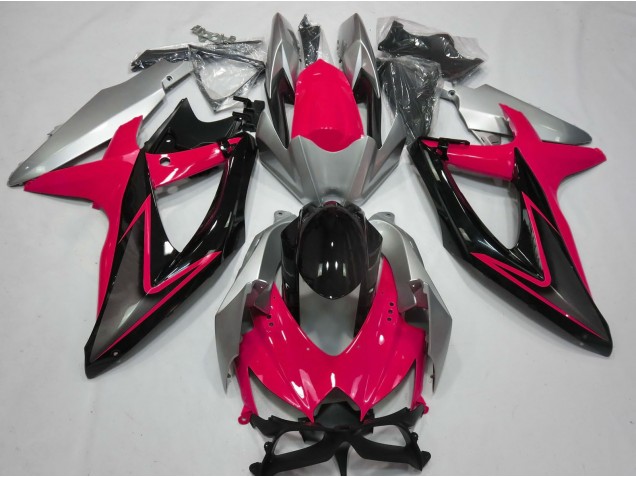 Rojo & Plata 08-10 Suzuki GSXR 600-750 Carenado Rojo & Plata 08-10 Suzuki GSXR 600-750 Carenado