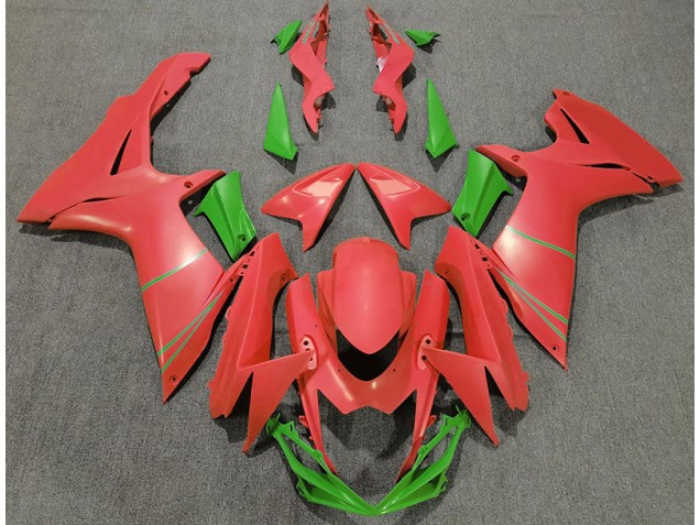 Rojo Pomelo Mate & Verde 11-24 Suzuki GSXR 600-750 Carenado Rojo Pomelo Mate & Verde 11-24 Suzuki GSXR 600-750 Carenado