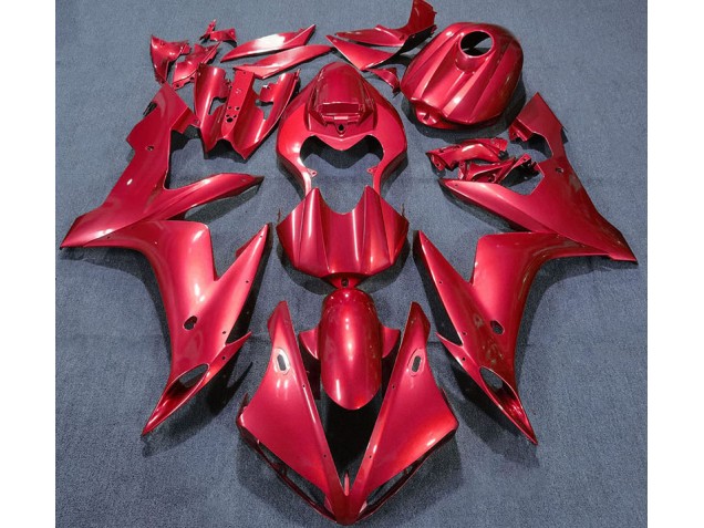 Rojo Sólido 04-06 Yamaha R1 Carenado
