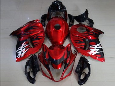 Rojo Vibrante & Llama 08-20 Suzuki GSXR 1300 Carenado