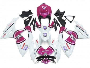 Rosa 34 Lucky Strike 08-10 Suzuki GSXR 600-750 Carenado