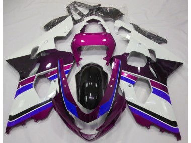Rosa Brillante & Azul 04-05 Suzuki GSXR 600-750 Carenado