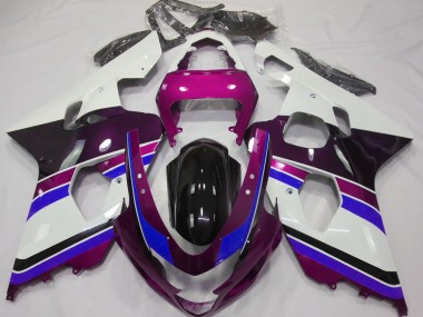 Rosa Brillante & Azul 04-05 Suzuki GSXR 600-750 Carenado
