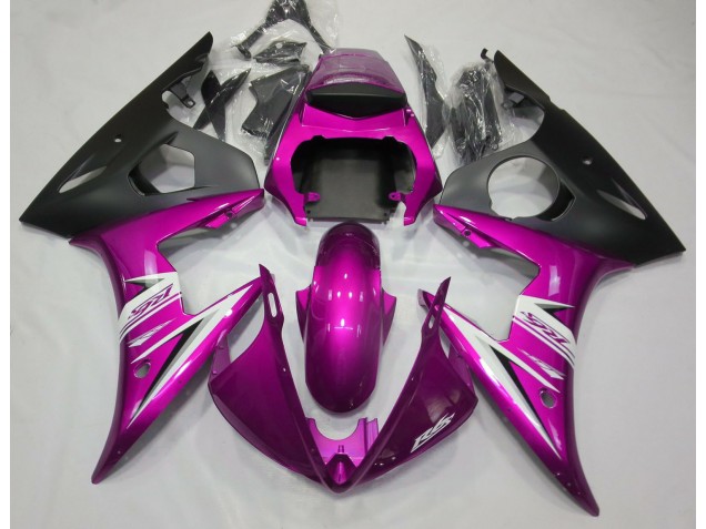 Rosa Brillante & Blanco 03-04 Yamaha R6 Carenado Rosa Brillante & Blanco 03-04 Yamaha R6 Carenado