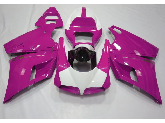 Rosa Brillante & Blanco 93-05 Ducati 996 748 916 998 Carenado Rosa Brillante & Blanco 93-05 Ducati 996 748 916 998 Carenado