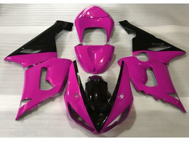 Rosa Brillante & Negro 05-06 Kawasaki ZX6R Carenado