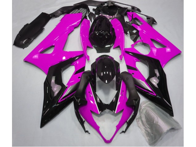 Rosa Brillante & Negro 05-06 Suzuki GSXR 1000 Carenado Rosa Brillante & Negro 05-06 Suzuki GSXR 1000 Carenado