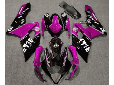 Rosa Brillante & Negro Personalizado 05-06 Suzuki GSXR 1000 Carenado