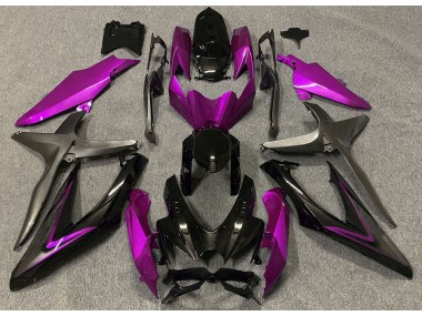 Rosa Brillante & Verde R 08-10 Suzuki GSXR 600-750 Carenado