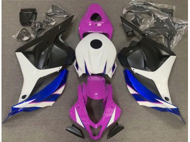 Rosa Brillo Blanco & Azul 09-12 Honda CBR600RR Carenado