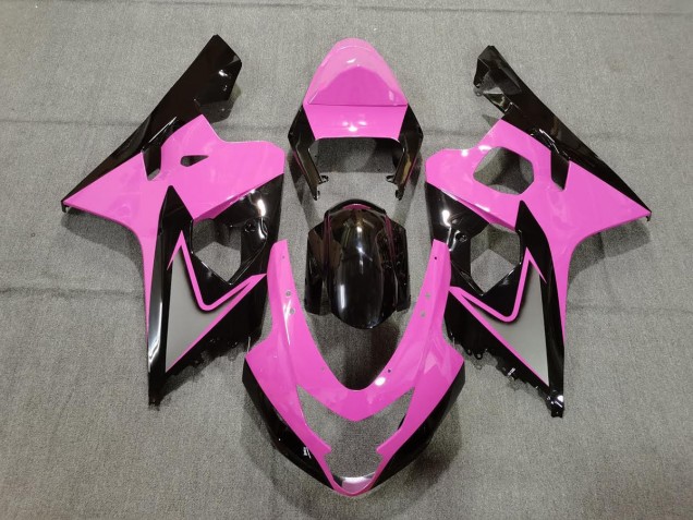 Rosa Claro & Negro 04-05 Suzuki GSXR 600-750 Carenado Rosa Claro & Negro 04-05 Suzuki GSXR 600-750 Carenado