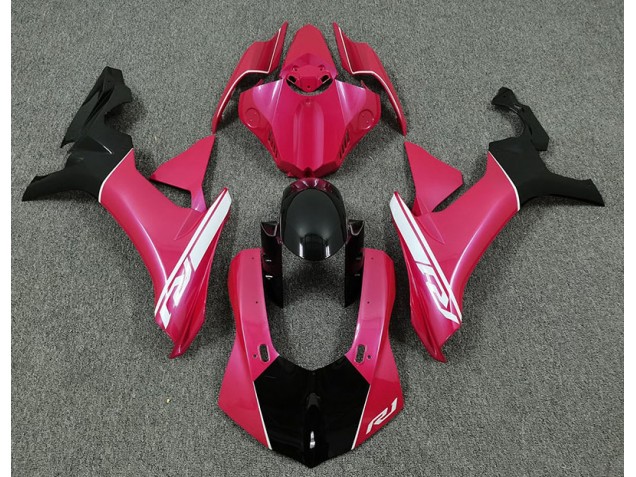 Rosa Fuerte & Negro 15-19 Yamaha R1 Carenado Rosa Fuerte & Negro 15-19 Yamaha R1 Carenado
