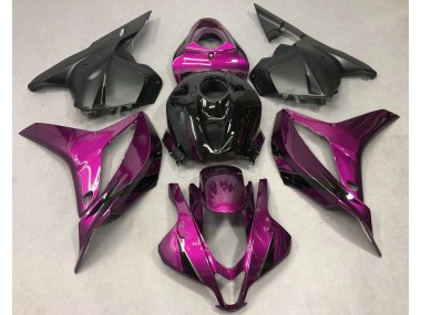 Rosa Intenso Con Negro 09-12 Honda CBR600RR Carenado