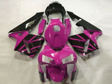 Rosa Intenso & Negro Brillante 03-04 Honda CBR600RR Carenado