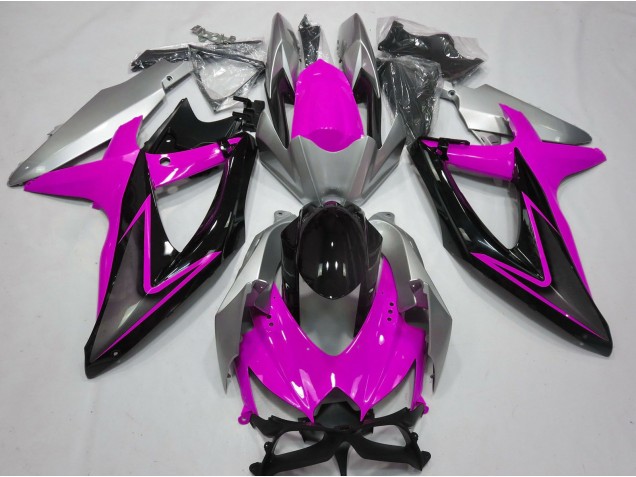 Rosa & Plata 08-10 Suzuki GSXR 600-750 Carenado Rosa & Plata 08-10 Suzuki GSXR 600-750 Carenado