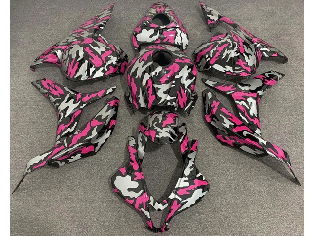 Rosa & Plata Camuflaje 09-12 Honda CBR600RR Carenado Rosa & Plata Camuflaje 09-12 Honda CBR600RR Carenado