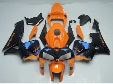 Salpicaduras De Naranja & Negro 05-06 Honda CBR600RR Carenado