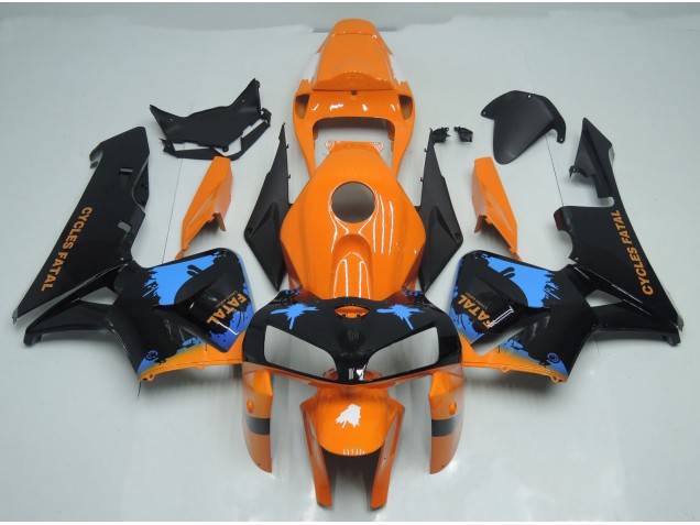 Salpicaduras De Naranja & Negro 05-06 Honda CBR600RR Carenado Salpicaduras De Naranja & Negro 05-06 Honda CBR600RR Carenado