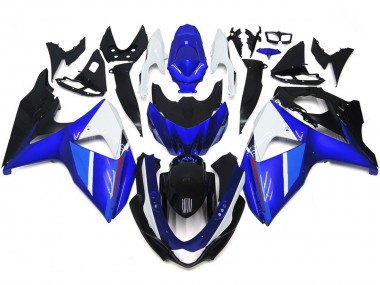 Sólido Brillo Negro Azul Blanco 09-16 Suzuki GSXR 1000 Carenado