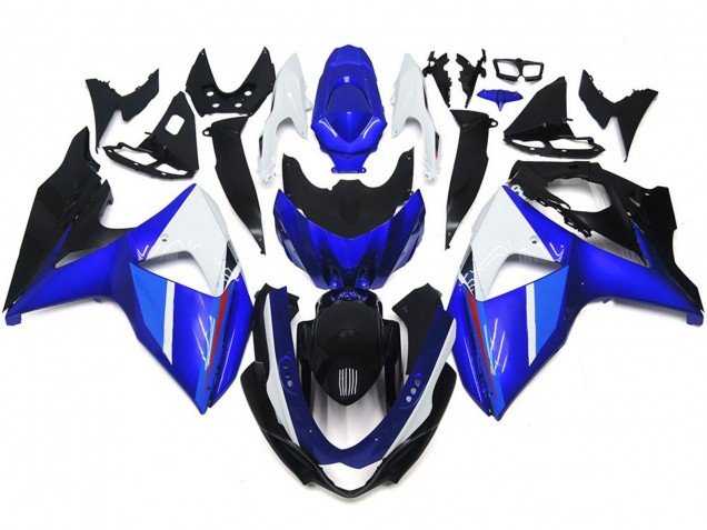 Sólido Brillo Negro Azul Blanco 09-16 Suzuki GSXR 1000 Carenado Sólido Brillo Negro Azul Blanco 09-16 Suzuki GSXR 1000 Carenado