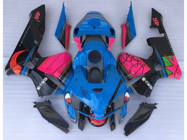 Tiburón Azul & Rosa 05-06 Honda CBR600RR Carenado