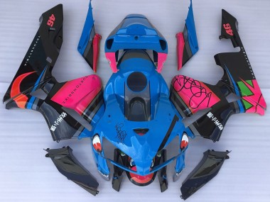 Tiburón Azul & Rosa 05-06 Honda CBR600RR Carenado