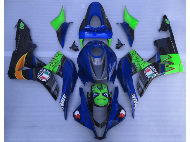 Tiburón Azul & Verde 07-08 Honda CBR600RR Carenado Tiburón Azul & Verde 07-08 Honda CBR600RR Carenado