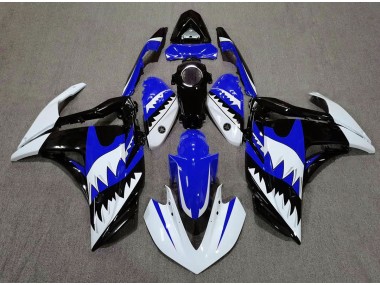 Tiburón Blanco & Azul 15-18 Yamaha R3 Carenado