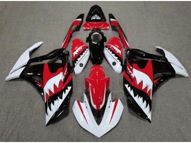 Tiburón Blanco & Rojo 15-18 Yamaha R3 Carenado