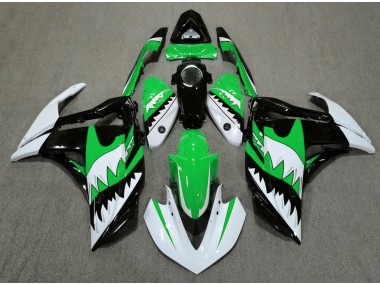 Tiburón Blanco & Verde 15-18 Yamaha R3 Carenado