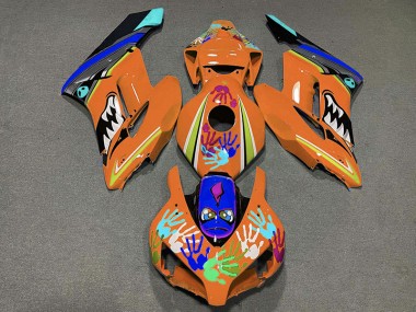 Tiburón Naranja 04-05 Honda CBR1000RR Carenado