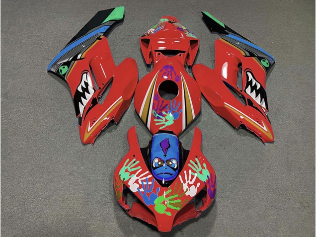 Tiburón Rojo 04-05 Honda CBR1000RR Carenado Tiburón Rojo 04-05 Honda CBR1000RR Carenado