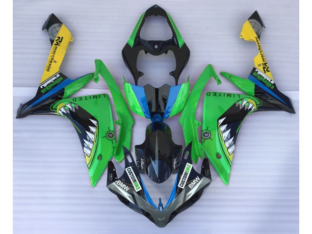 Tiburón Verde 07-08 Yamaha R1 Carenado Tiburón Verde 07-08 Yamaha R1 Carenado