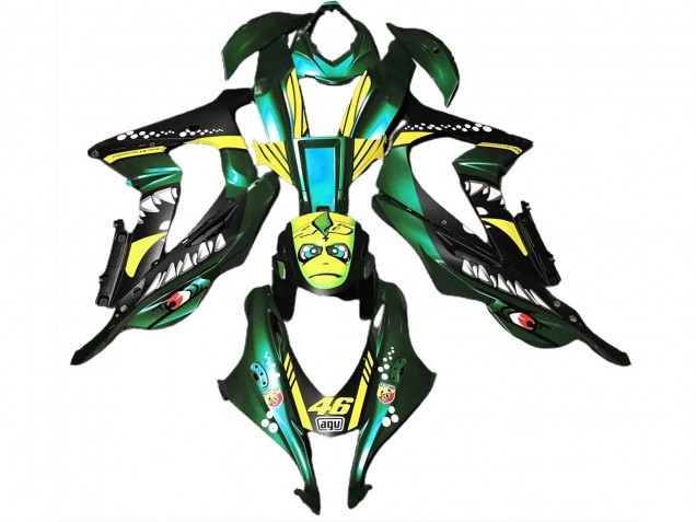Tiburón Verde Bosque 16-19 Kawasaki ZX10R Carenado Tiburón Verde Bosque 16-19 Kawasaki ZX10R Carenado