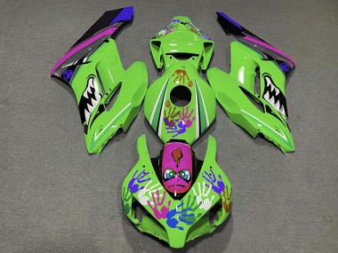 Tiburón Verde & Morado 04-05 Honda CBR1000RR Carenado