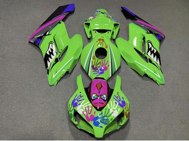 Tiburón Verde & Morado 04-05 Honda CBR1000RR Carenado