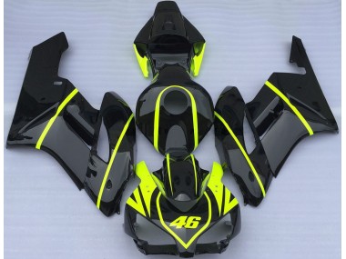 Todo Negro & Alta Visibilidad 46 04-05 Honda CBR1000RR Carenado