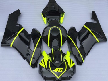 Todo Negro & Alta Visibilidad 46 04-05 Honda CBR1000RR Carenado