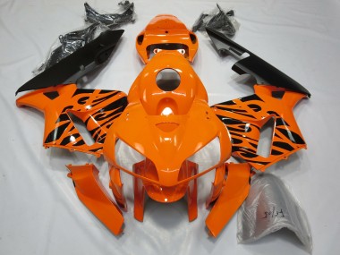 Tribales Naranja 05-06 Honda CBR600RR Carenado