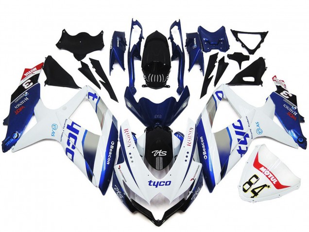 Tyco Estilo Personalizado Brillante 08-10 Suzuki GSXR 600-750 Carenado Tyco Estilo Personalizado Brillante 08-10 Suzuki GSXR 600-750 Carenado
