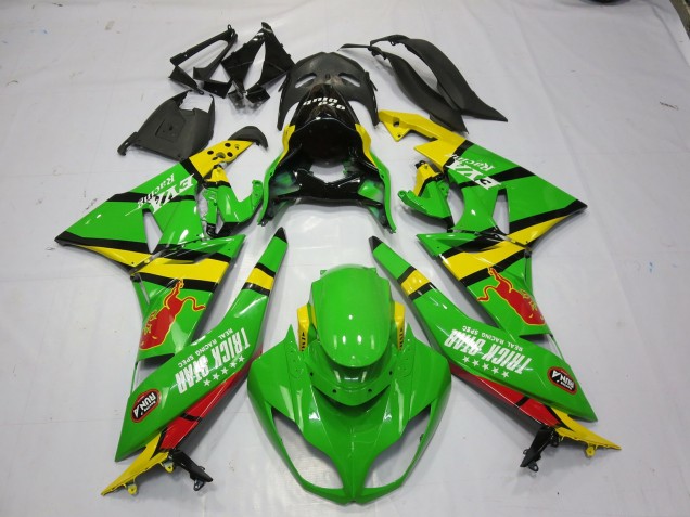 Verde Amarillo 09-12 Kawasaki ZX6R Carenado Verde Amarillo 09-12 Kawasaki ZX6R Carenado