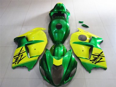Verde & Amarillo 97-07 Suzuki GSXR 1300 Carenado