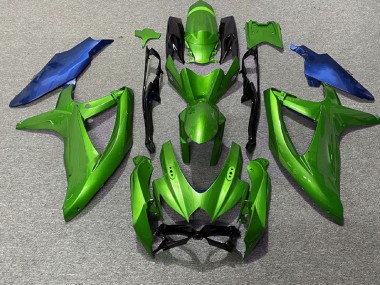 Verde & Azul 08-10 Suzuki GSXR 600-750 Carenado