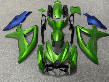 Verde & Azul 08-10 Suzuki GSXR 600-750 Carenado