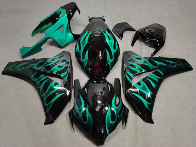 Verde Azulado Llama 08-11 Honda CBR1000RR Carenado Verde Azulado Llama 08-11 Honda CBR1000RR Carenado